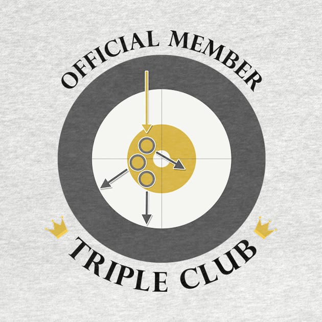 The "Triple Club" - Black Text by itscurling